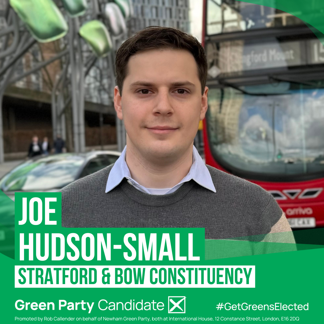 Joe Hudson Small, candidate for Stratford and Bow