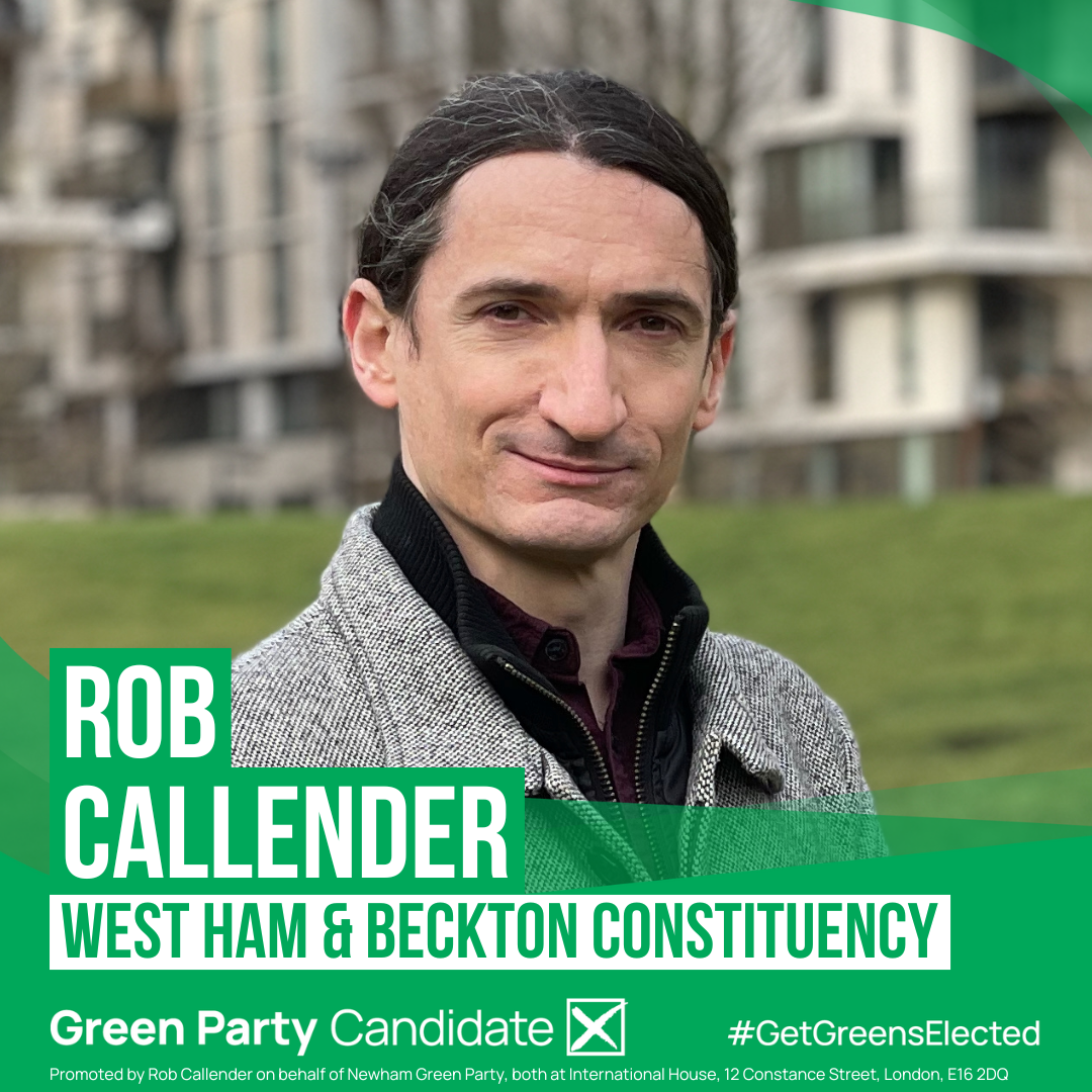 Rob Callender, candidate for West Ham and Beckton